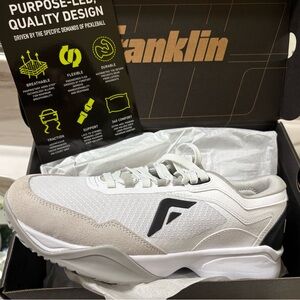 ACV Pro Pickleball Shoes Franklin Unidsex White and Gray Athletic Shoes